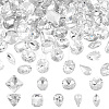   90pcs 9 styles Pointed Back Glass Rhinestone Cabochons RGLA-PH0001-18B-1