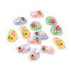 Transparent Resin Cabochons RESI-H140-07-1