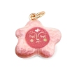 Brass Enamel Pendants LS-ENAM-I087-03F-1