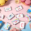 Leaf Paper Self Adhesive Mini Candy Bar Wrappers DIY-WH0604-013-4