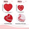 Fingerinspire 100Pcs 2 Style Computerized Embroidery Cloth Iron on/Sew on Patches DIY-FG0002-81-2