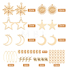 DIY Star & Moon Theme Earring Making Kits DIY-SC0011-80G-2