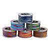 Elecrelive 6 Rolls 6 Colors Segment Dyed Polyester Thread OCOR-EL0001-01A-11
