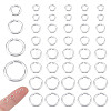 240Pcs 4 Styles Rack Plating Brass Open Jump Rings KK-NB0004-10-1