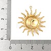 304 Stainless Steel Pendants STAS-F319-08G-02-3