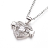 304 Stainless Steel Chain Necklaces NJEW-G335-43P-3