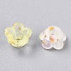 Frosted Transparent Acrylic Beads X-OACR-N137-72F-3