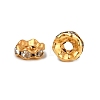 Iron Crystal Rhinestone Spacer Beads RB-A008-6MM-G-3