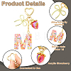 Alloy & Resin Pendant Decorations HJEW-YW00401-03-4