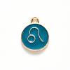 Alloy Enamel Pendants ENAM-S124-01A-05G-2