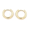 Brass Huggie Hoop Earrings X-EJEW-I289-26KCG-1