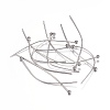 Tarnish Resistant 304 Stainless Steel Ball Head Pins LS-STAS-O105-04-0.6x40mm-1