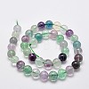 Natural Fluorite Beads Strands X-G-E112-4mm-18-4