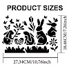 MAYJOYDIY US 1Pc Easter PET Hollow Out Drawing Painting Stencils DIY-MA0003-40E-2