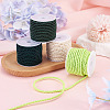 4 Rolls 4 Colors Round Polyester Cord OCOR-TA0003-88B-6