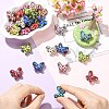UV Plating Leopard Print Pattern Opaque Acrylic Beads OACR-CJZ0001-03-4