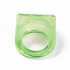 Transparent Acrylic Finger Rings X-RJEW-T010-10-4