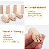 CHGCRAFT 12pcs 12 styles Round Wooden Traditional Chinese Moon Cake Molds AJEW-CA0004-24-9