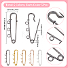 25Pcs 5 Colors Iron Brooch Findings FIND-SP0006-11-2