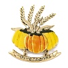 Thanksgiving Day Pumpkin Enamel Pins JEWB-M043-10A-1