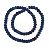 Electroplated Natural Lava Rock Beads Strands G-Q1009-G01-02F-2