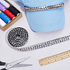 2 Yards 201 Stainless Steel Square Rivet Studed Cord DIY-GF0013-61A-4