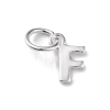 925 Sterling Silver Letter Charms STER-C012-01S-F-1
