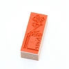Wooden Stamps AJEW-WH0018-64H-2