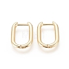 Brass Huggie Hoop Earrings X-EJEW-F245-04G-A-1