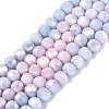 Anti-Tarnish Electroplate Glass Beads Strands EGLA-ZX010-4mm-07-1