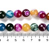Natural Striped Agate/Banded Agate Beads Strands G-Z060-A01-C07-5