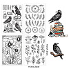 4 Sheets 4 Styles PVC Plastic Stamps DIY-CP0008-91A-2