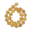 Frosted Handmade Lampwork Beads Strands LAMP-A010-01E-2