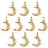 10Pcs Brass Charms KK-BC0015-66A-1