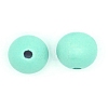 Spray Painted Natural Wood Beads WOOD-WH0023-22B-06-1