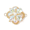 Glass & Seed Beads Links Connector Charms PALLOY-MZ01183-2