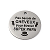 Anti-Tarnish 201 Stainless Steel Pendants STAS-R002-01P-05-1