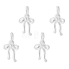 4Pcs 925 Sterling Silver Bowknot Charms STER-PH0003-40-1