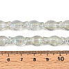 Transparency Electroplate Glass Beads Strands GLAA-T023-40B-02-4
