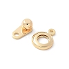 Rack Plating Brass Snap Clasps KK-U052-04G-2