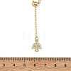 Adjustable Brass Cable Chain & Paperclip Chain Lariat Necklaces NJEW-JN06150-01-4