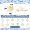 20Pcs 10 Styles Brass Filigree Pendants KKC-FS0001-04-3