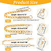 3Pcs 3 Style Chain Bag Handles AJEW-FH0002-66-5