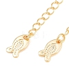 Brass Curb Chain Extender KK-P354-09G-2