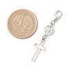 Alloy Cross Pendant Decorations HJEW-JM04631-3