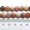 Natural Petrified Wood Round Beads Strands G-D356-C01-8mm-4