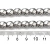 Electroplated Non-Magnetic Synthetic Hematite Beads Strands G-P518-05C-01-4