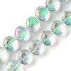 Transparent Electroplate Glass Beads Strands EGLA-K061-05A-01-1