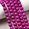 Synthetic Turquoise Beads Strands TURQ-G106-8mm-02O-5