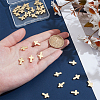 30Pcs Cross Brass Beads KK-ME0002-39-3